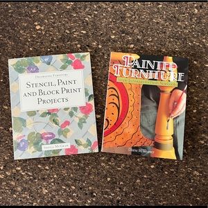 2 DIY Painted Furniture Books - A variety of projects and Tips - EUC